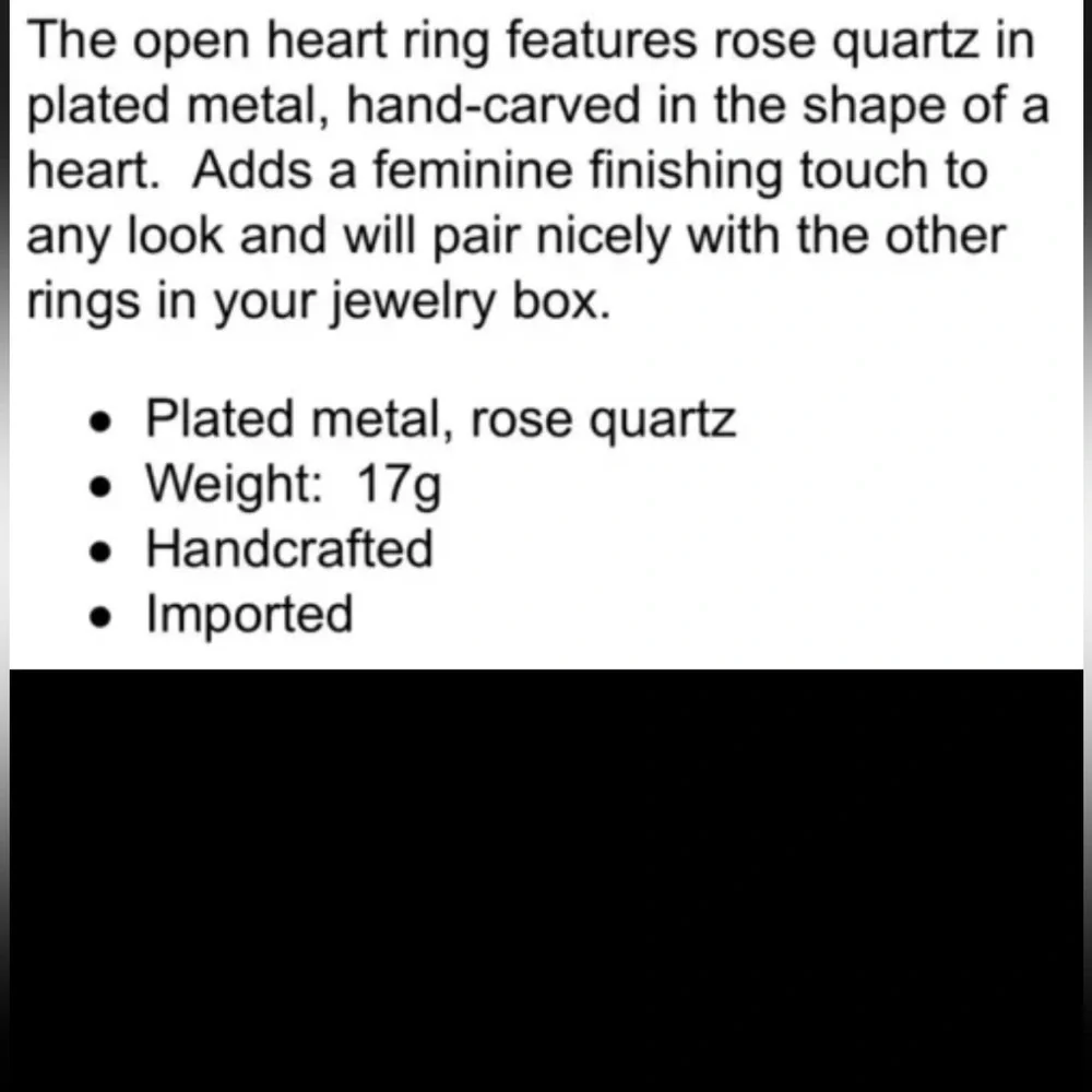 KATE SPADE NY Heart Rose Quartz Pink Stone Ring size 8 w/ dust bag - Picture 4 of 8